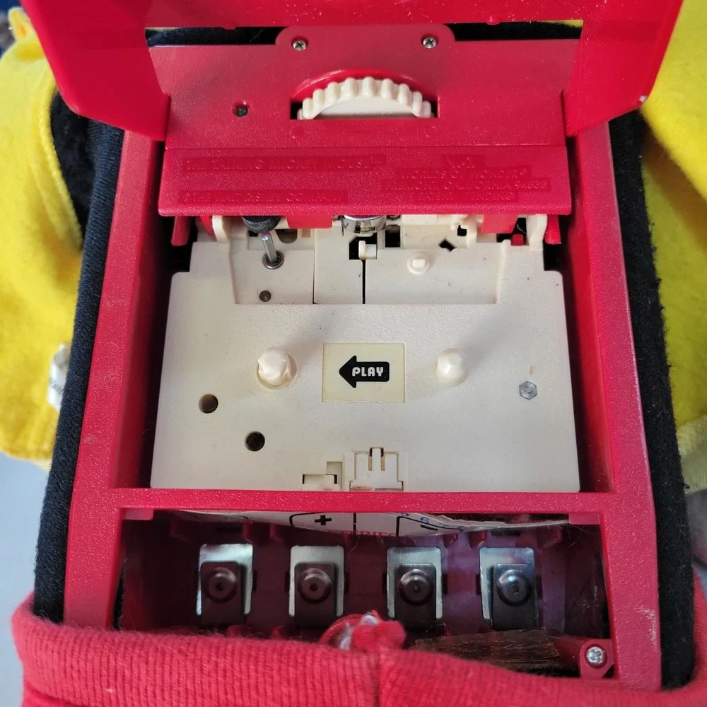 Talking Mickey‎ Mouse Plush Toy Worlds of Wonder Disney Cassette Player Vintage
